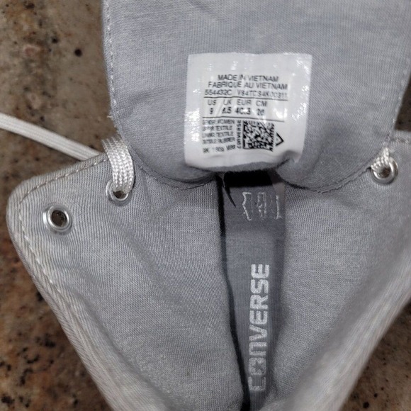 Converse All StarChuckTaylor Womens Skater 9 Grey Streetwear Casual Sneakers Y2K - Picture 8 of 9